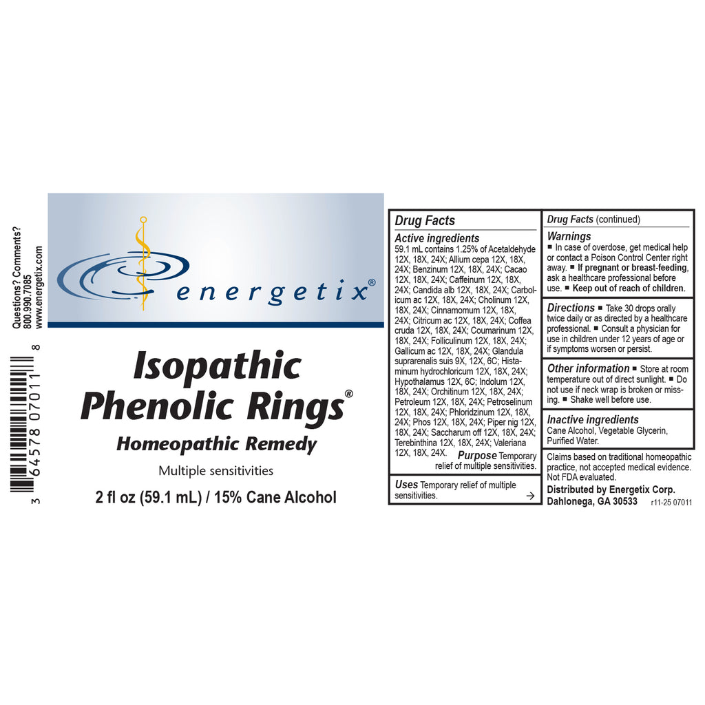 Isopathic Phenolic Rings