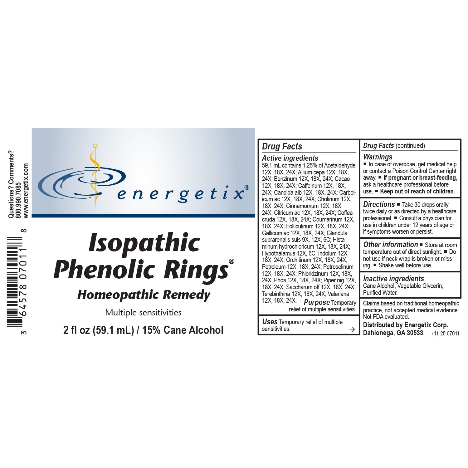 Isopathic Phenolic Rings