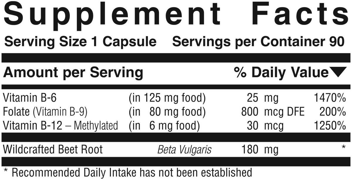 Vitamin B-6, B-12 & Folate