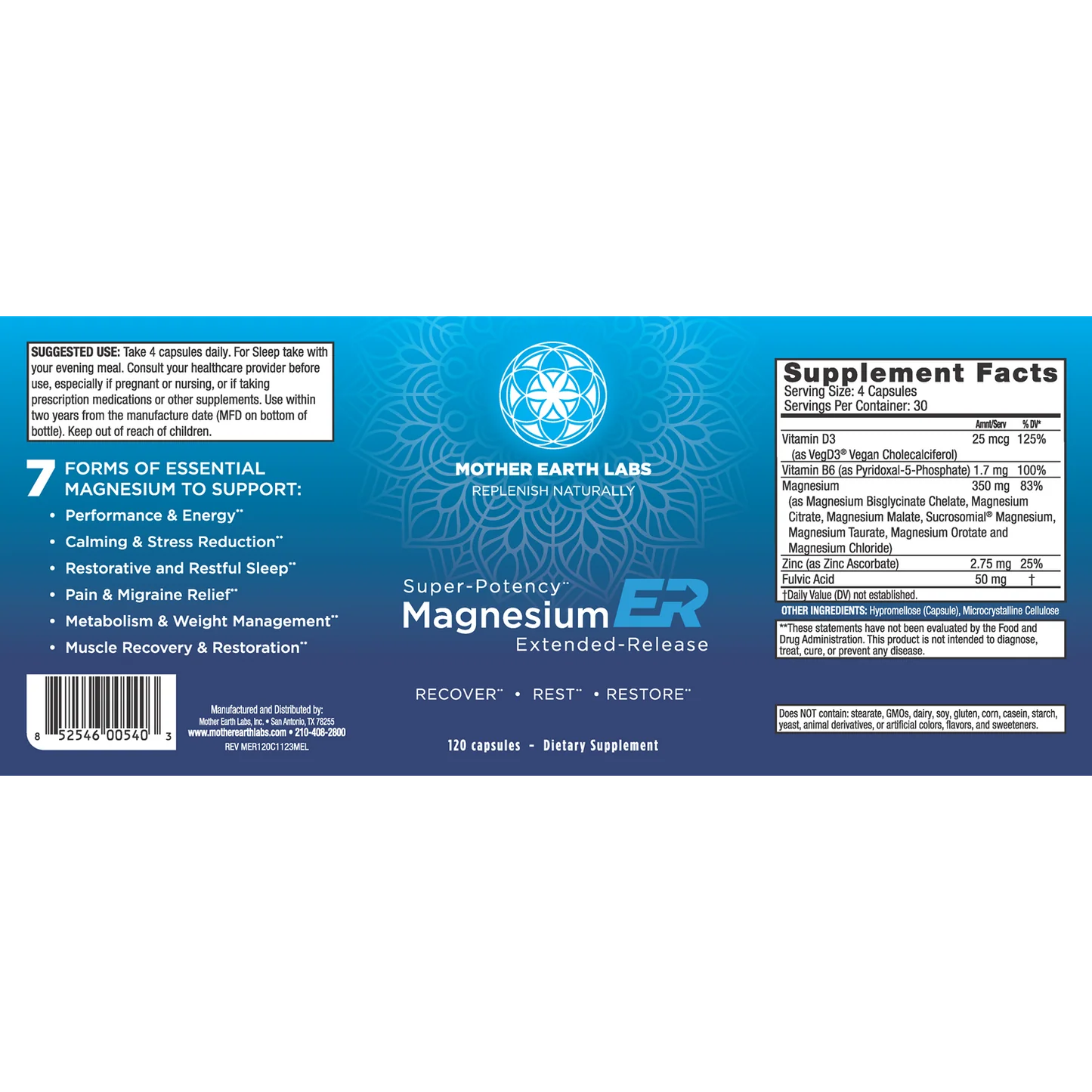 Magnesium ER – Capsules